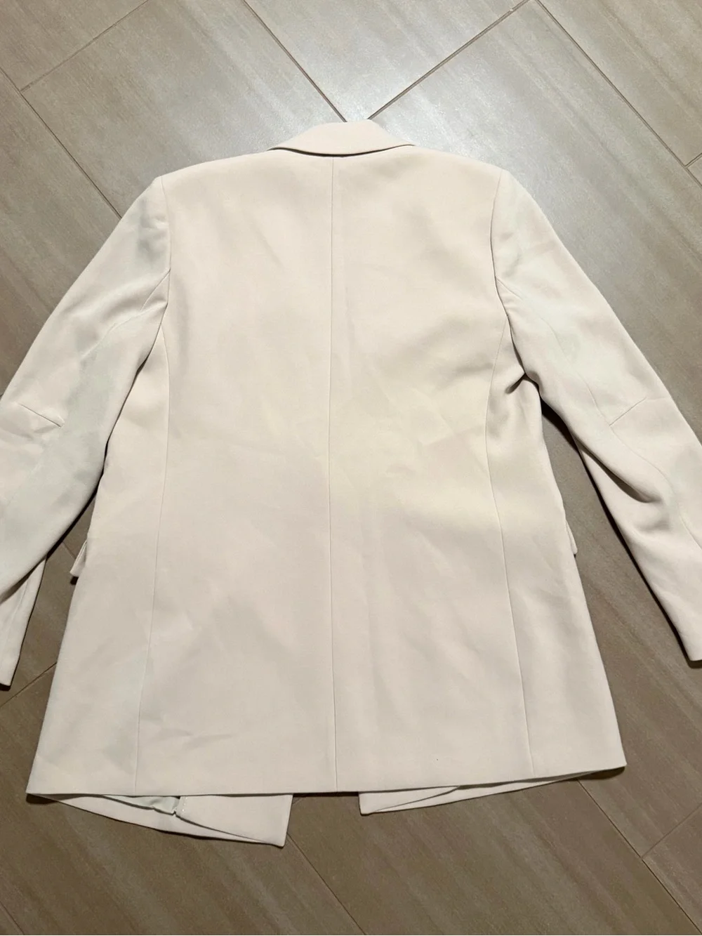 Tahari Double-Breasted Blazer Jacket - Pale Pink